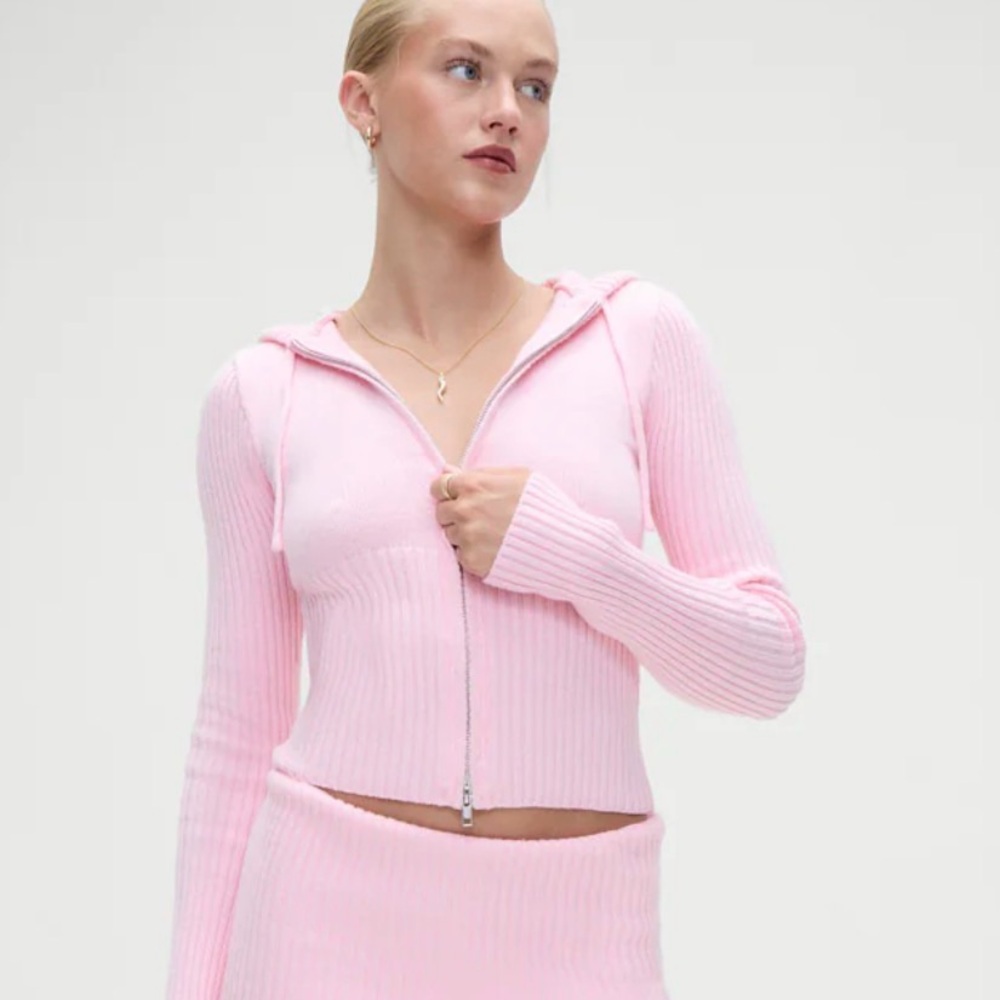 Frankie Bikini Aimee zip up hoodie and Aimee knit pants set.
